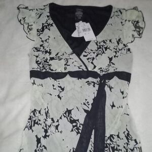 Elegant Green & Black Floral Dress By Speechless Size 13